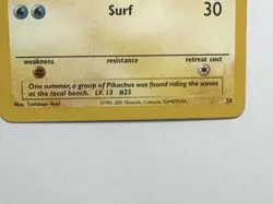 Vintage Surfing Pikachu #28 - Black Star Promo - WotC 2001 - Near Mint (NM) - Image 3