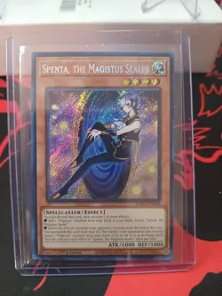 Yugioh Spenta, the Magistus Sealer BPRO-EN098 1st Edition Secret Rare NM Topload - Image 1