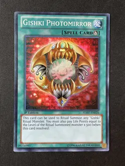 Yu-Gi-Oh TCG #HA07-EN026 Gishki Photomirror 1st Edition Super Rare LP - Image 1