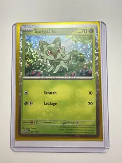 Pokemon TCG Sprigatito Holo Rare Card 001/015 McDonald's 2023 NM - Image 4
