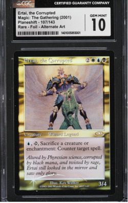Ertai, The Corrupted FOIL - Alternate Art - PLANESHIFT - CGC 10 POP 3 - Image 1