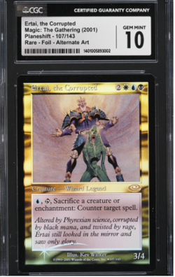 Ertai, The Corrupted (2) FOIL - Alternate Art - PLANESHIFT - CGC 10 POP 3 - Image 1