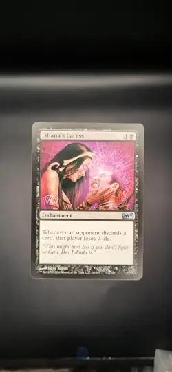 Liliana's Caress card (M11) 2011 Magic the Gathering mtg Uncommon Mint/NM - Image 1