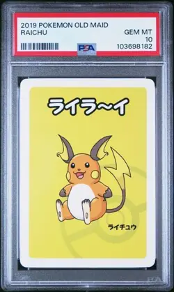 Raichu Old Maid 2019 Pokemon Old Maid PSA 10 Gem Mint - Image 1