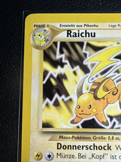 RAICHU Rare Pokemon TCG Neo Revelation 21/64 Classic Vintage LP+ - Image 5