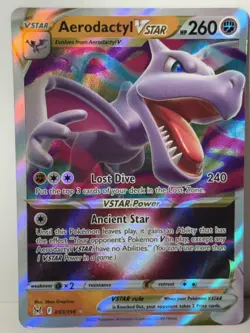 Aerodactyl VSTAR 093/196 SWSH11: Lost Origin NM Pokemon Fast Ship - Image 1