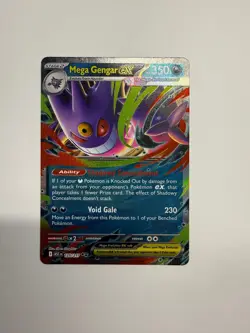 Mega Gengar ex 056/094 Double Rare Phantasmal Flames Pokemon Holo Near Mint - Image 1