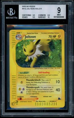 Pokemon SKYRIDGE - #H12/H32 Jolteon - Holo - ENG - BGS 9 MINT - Image 1