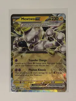 Pokemon Mewtwo EX 058/182 Paradox Rift Holo 230 HP Double Rare - Image 1
