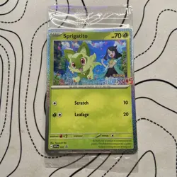Pokemon TCG Sprigatito SVP 191 Horizons Holo Promo Card Sealed - Image 1