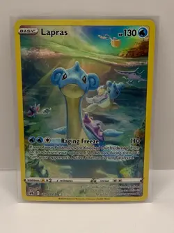 Pokemon Crown Zenith Galarian Gallery Lapras Full Art Rare Holo Card GG05/GG70 - Image 1