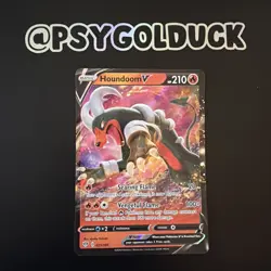 Houndoom V 021/189 Swsh03: Darkness Ablaze Holo Pokemon Card A28 - Image 1