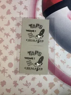 2001 Taps Gold Holo Vulpix Ninetales Pog Stickers Pokemon Non-TCG - Image 4