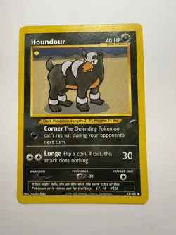 Pokemon TCG Houndour Neo Destiny 43 Regular Unlimited Uncommon - Image 1