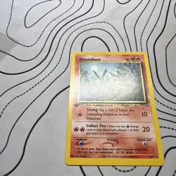 Houndour 24/75 Neo Discovery Pokemon Rare 1st Edition MP - Image 2
