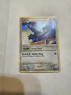 Pokemon TCG Latios HGSS11/25 HGSS Black Star Promos Holo Bleed NM Cracked Ice - Image 1