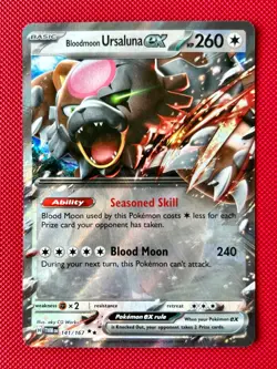 Bloodmoon Ursaluna ex Double Rare Twilight Masquerade 141/167 Pokemon TCG NM - Image 1