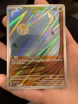Pokemon TCG Tarountula Scarlet & Violet Base Set Holo Illustration Card 199/198 - Image 1