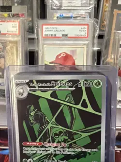 Pokemon TCG Team Rockets Spidops Card 187/182 Destined Rivals NM Condition - Image 2