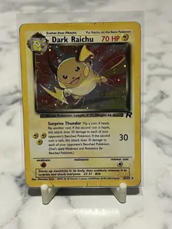 Dark Raichu 83/82 Holo Rare | Team Rocket | WOTC Vintage Pokemon Card - Image 3