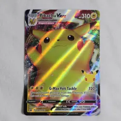 Pikachu VMAX SWSH062 Black Star Promo Pokemon Card – 25th Anniversary - Image 1