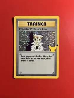 Imposter Professor Oak 73/102 - Classic Celebrations Holo Pokemon Card - Image 1