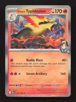 Ethan's Typhlosion 034/182 Rare Destined Rivals Pokemon Holo Near Mint - Image 1