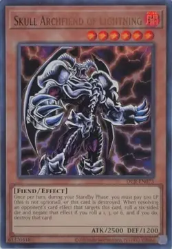 Yugioh! Skull Archfiend of Lightning - DCR-EN073 - Ultra Rare - Unlimited 25th A - Image 1
