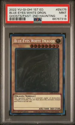 YU-GI-OH! Blue-Eyes White Dragon (Ghost Rare) GFP2-EN175 PSA 9 - Image 1