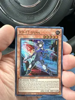 Yugioh! TCG - K9-17 Izuna - Ultra Rare - JUSH-EN031 - Justice Hunters - 1st - Image 1