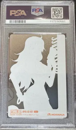 2011 Morinaga One Piece Nami Japanese Wafer Part1 Cool Gold Card 021 PSA10 - Image 2