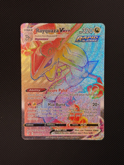 Rayquaza VMax Secret Rare 217/203 Evolving Skies Pokemon Card - Image 1