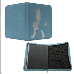 Ultra Pro Premium Pokemon 9-Pocket Zipper Binder Lucario Holds 360 Cards - Image 1