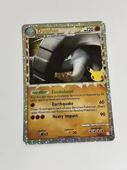 Pokemon TCG Donphan Prime Celebrations Classic Collection Holo Card 107/123 - Image 2