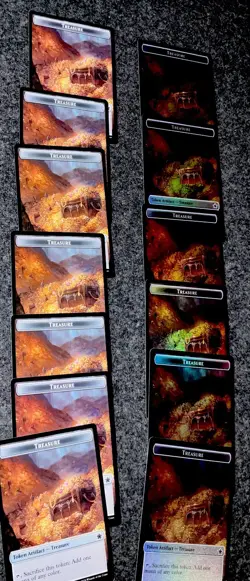 MTG Foundationz Food /Treasure Token - 14 card lot- 7 Foil MTG Foundations - Image 5