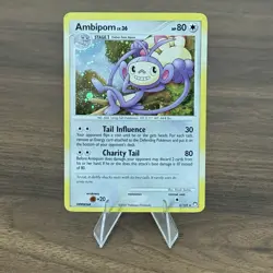 Ambipom 3/123 2007 Mysterious Treasures Pokemon Card Cosmos Holo Rare LP - Image 1