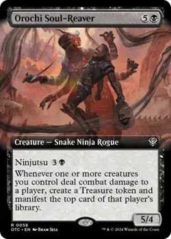 MTG - Orochi Soul-Reaver (Extended Art) - - Light Play - Normal - Image 1