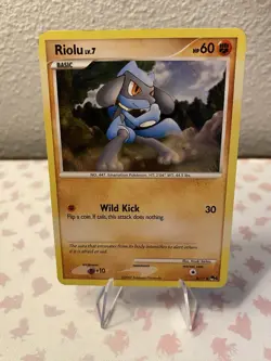 Riolu LV.7 8/17 POP Series 6 Cosmos Holo Pokemon Card 2007 - LP Condition - Image 1