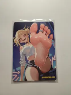 Himiko Toga My Hero Academia Custom Glow Waifu Card Feet Fan Art - Image 1