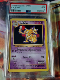 2000 Pokemon Base Set 2 Kadabra #46 Uncommon PSA 9 Mint - Image 1