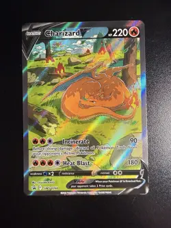 Pokemon TCG Charizard V SWSH260 Promo Holo Sword & Shield Basic 220 HP English - Image 1