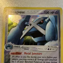 Pokemon TCG Metagross EX Hidden Legends Holo Rare Stage 2 100HP 11/101 2004 - Image 2