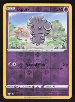 Pokemon TCG Battle Styles Reverse Holo Espurr #060/163 - Image 1