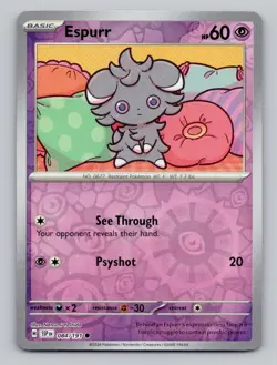 Reverse Holo Espurr 084/191 Common Surging Sparks Pokemon - Image 1