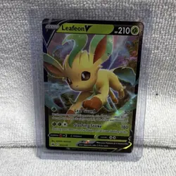 Pokemon Leafeon V Ultra Rare Full Art Holo 013/189 Sword & Shield 210 HP - Image 1