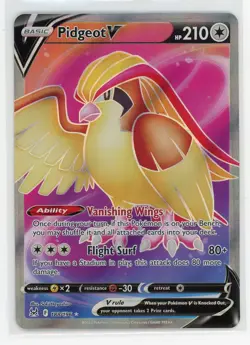 Pokemon TCG - Pidgeot V 188/196 - Lost Origin - Full Art - Image 1