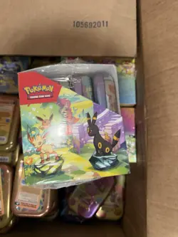 Prismatic Evolutions Mini Tin Display Sealed Pokemon TCG Scarlet and Violet - Image 3