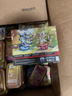 Prismatic Evolutions Mini Tin Display Sealed Pokemon TCG Scarlet and Violet - Image 5