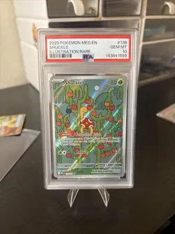 2025 POKEMON MEG EN-MEGA EVOLUTION ILLUSTRATION RARE #136 SHUCKLE PSA 10 - Image 4