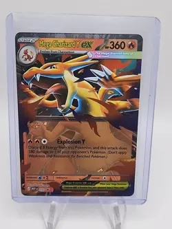 Pokemon Mega Charizard Y EX Mega Evolution Black Star Promo 030 TCG NM - Image 2